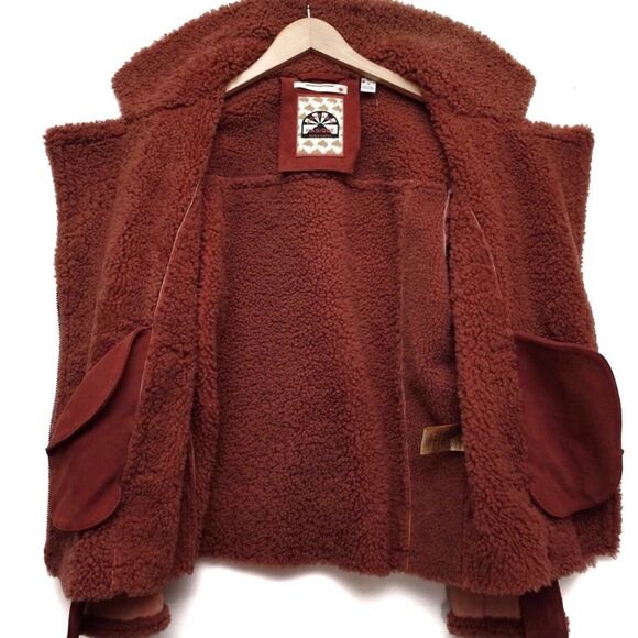 Anthropologie x Scotch & Soda Teddy Shearling Bomber Jacket - Picture 2 of 9